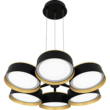 Byrnes 6 Light Chandelier in Matte Black 1