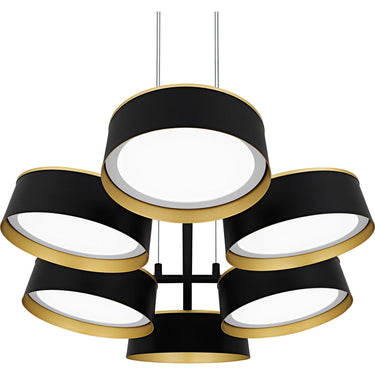 Byrnes 6 Light Island Light in Matte Black 2