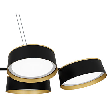 Byrnes 6 Light Island Light in Matte Black 3