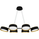 Byrnes 6 Light Island Light in Matte Black 5