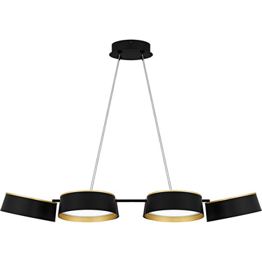 Byrnes 6 Light Island Light in Matte Black 6