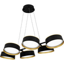 Byrnes 6 Light Island Light in Matte Black 7