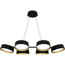 Byrnes 6 Light Island Light in Matte Black 1