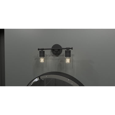 Caputo 2 Light Bath Light in Matte Black 4