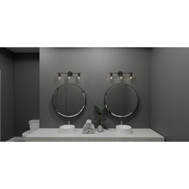 Caputo 3 Light Bath Light in Matte Black 3