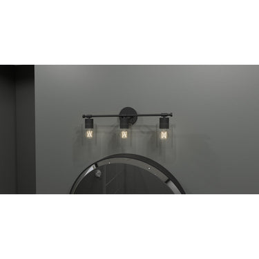 Caputo 3 Light Bath Light in Matte Black 4