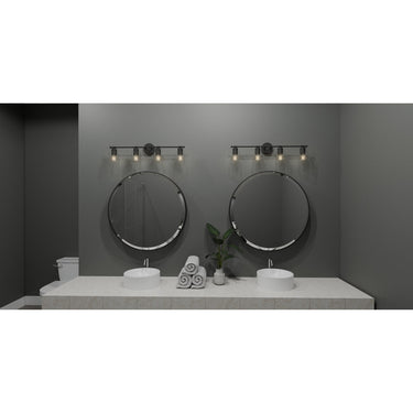 Caputo 4 Light Bath Light in Matte Black 3