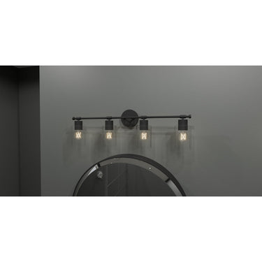 Caputo 4 Light Bath Light in Matte Black 4