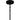 Carly 1 Light Mini Pendant in Matte Black 3