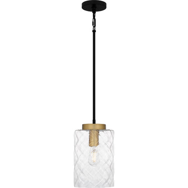 Carly 1 Light Mini Pendant in Matte Black 5