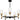 Carly 5 Light Chandelier in Matte Black 3