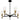 Carly 5 Light Chandelier in Matte Black 4
