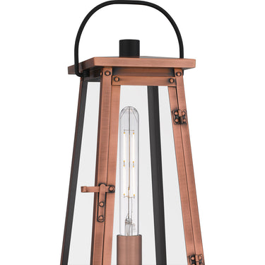 Carolina 1 Light Outdoor Post in Aged Copper 2