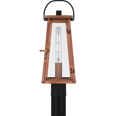 Carolina 1 Light Outdoor Post in Aged Copper 4
