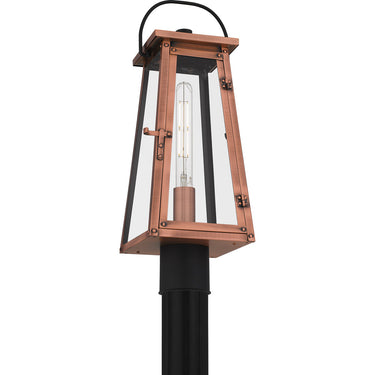 Carolina 1 Light Outdoor Post in Aged Copper 5