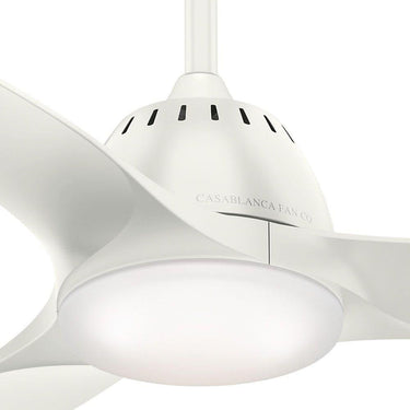 Casablanca 5928 Wisp with LED Light White Blades 44 inch 4