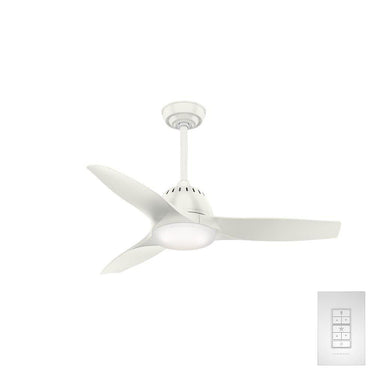 Casablanca 5928 Wisp with LED Light White Blades 44 inch 5