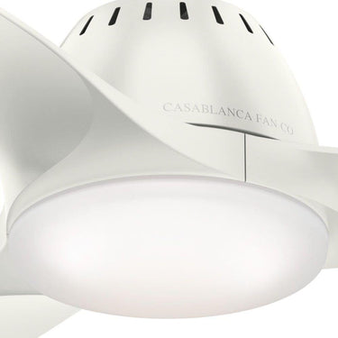 Casablanca 5928 Wisp with LED Light White Blades 44 inch 6
