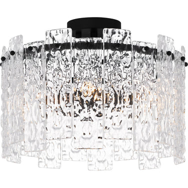 Caspian 4 Light Semi-Flush Mount in Matte Black 1