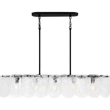 Cassidy 5 Light Island Light in Matte Black 6