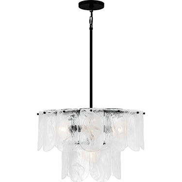 Cassidy 5 Light Pendant in Matte Black 5