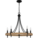 Catania 5 Light Chandelier in Matte Black 4