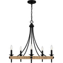 Catania 5 Light Chandelier in Matte Black 5