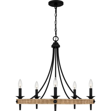 Catania 5 Light Chandelier in Matte Black 5
