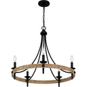 Catania 5 Light Chandelier in Matte Black 6