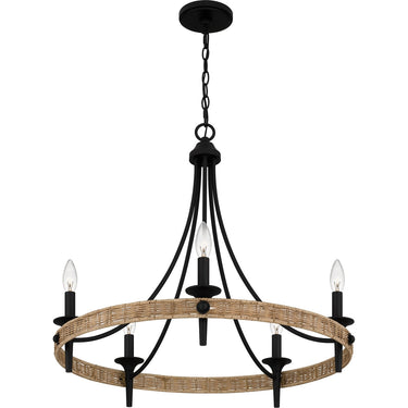 Catania 5 Light Chandelier in Matte Black 6