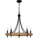 Catania 5 Light Chandelier in Matte Black 1