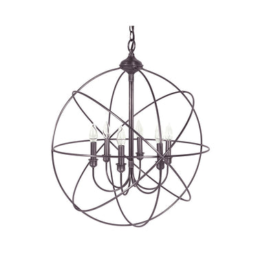 CH908 Northeast Lantern 6 Light Circle Hanging Chandelier 3