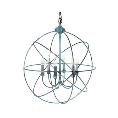 CH908 Northeast Lantern 6 Light Circle Hanging Chandelier 4