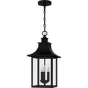 Chancellor 3 Light Outdoor Pendant in Mystic Black 4