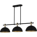 Cleo 3 Light Island Light in Matte Black 2