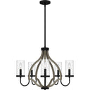 Cornelia 5 Light Chandelier in Matte Black 5