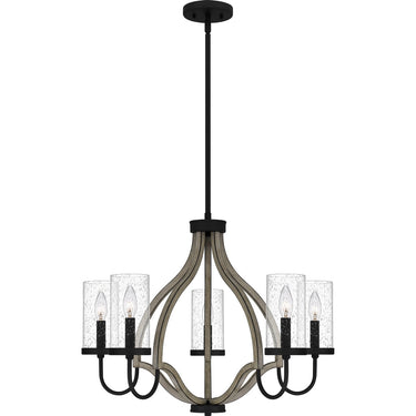 Cornelia 5 Light Chandelier in Matte Black 1