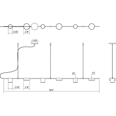 Counterpoint 4-Light LED Linear Pendant 6