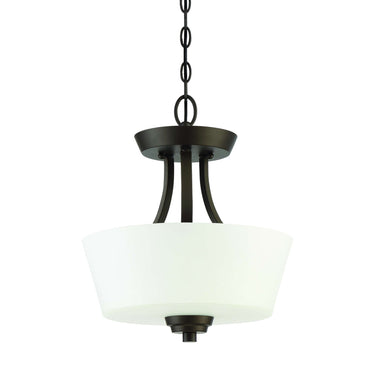 Craftmade 41952 Grace 2 Light Convertible Semi Flush - Crescent Harbor
