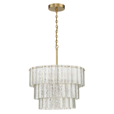 Craftmade 48690-SB Museo 10 Light Pendant in Satin Brass - Crescent Harbor
