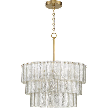 Craftmade 48694-SB Museo 4 Light Pendant in Satin Brass - Crescent Harbor