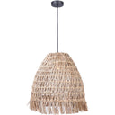 Craftmade P915ESP1 1 Light Espresso Pendant w/Cord and Straw Shade - Crescent Harbor