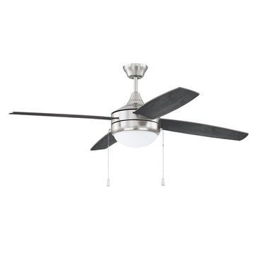 Craftmade PHA52BNK4-BNGW 52" Ceiling Fan w/ 4 Blades, LED Light Kit - Crescent Harbor