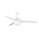Craftmade PHA52W3 52" Ceiling Fan w/ 3 Blades, LED Light Kit - Crescent Harbor