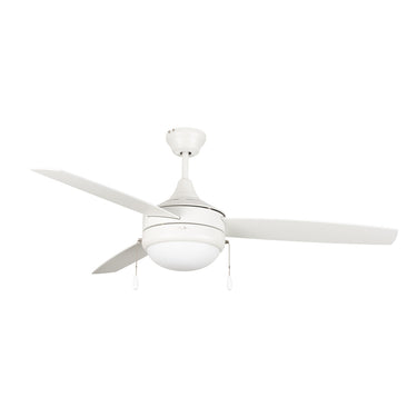 Craftmade PHA52W3 52" Ceiling Fan w/ 3 Blades, LED Light Kit - Crescent Harbor