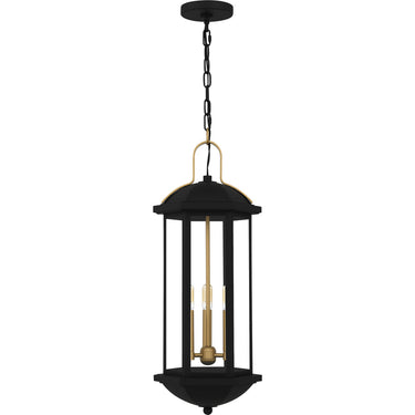 Crestfield 3 Light Outdoor Pendant in Matte Black 3