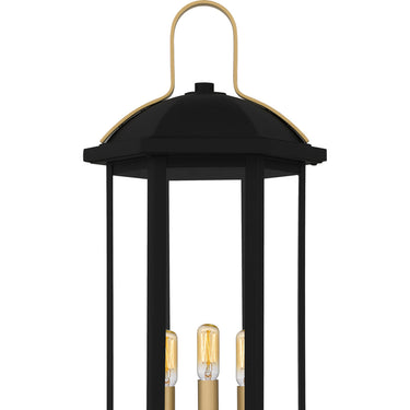 Crestfield 3 Light Outdoor Post in Matte Black 2