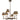 Cross 6 Light Chandelier in Statuary Bronze 4