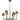Cross 6 Light Chandelier in Statuary Bronze 5