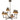 Cross 6 Light Chandelier in Statuary Bronze 6